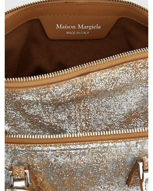 Maison Margiela Gray 5Ac Used Laminated Suede Bag