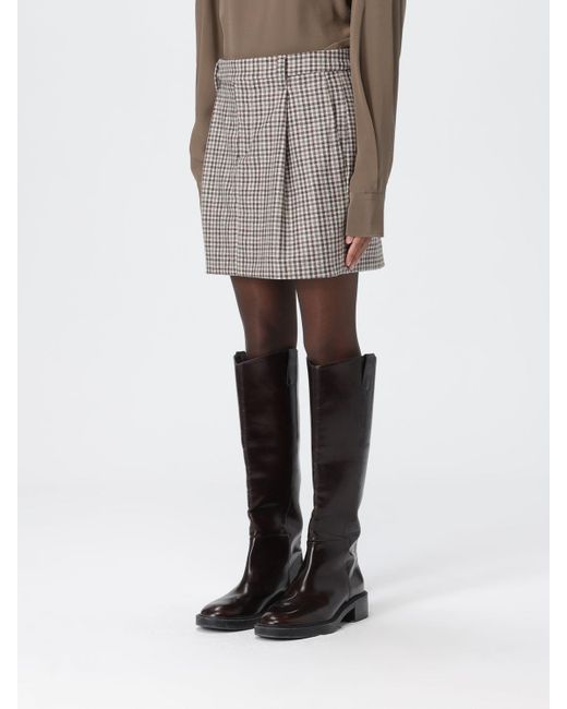 Falda Mujer Brunello Cucinelli de color Gray