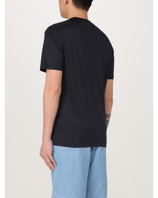 Emporio Armani Blue Short Sleeve Crew Neck Tshirt for men