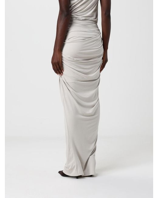Entire studios White Draped Jersey Skirt
