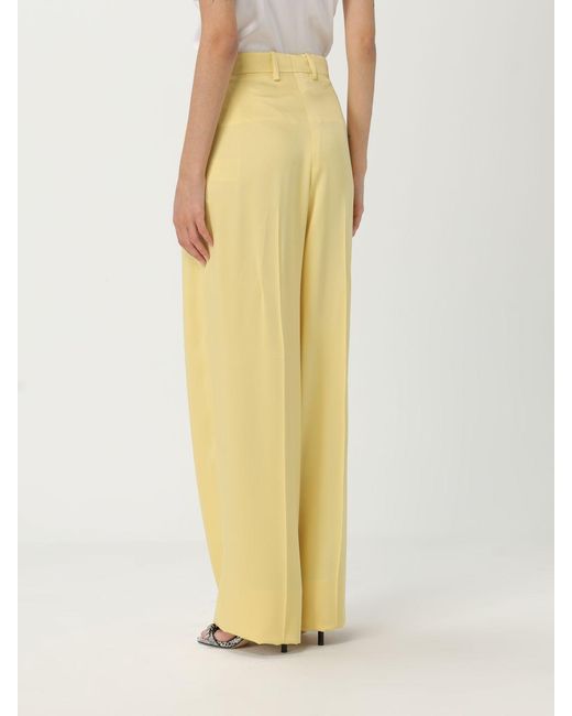 Stella McCartney Yellow Elegant High-Waisted Trousers For A Sophisticated Look