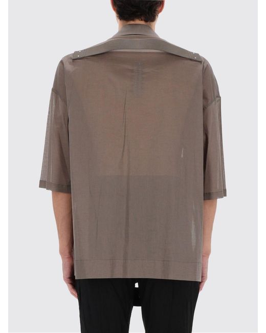 Rick Owens Gray Casual Cotton Shirt for men