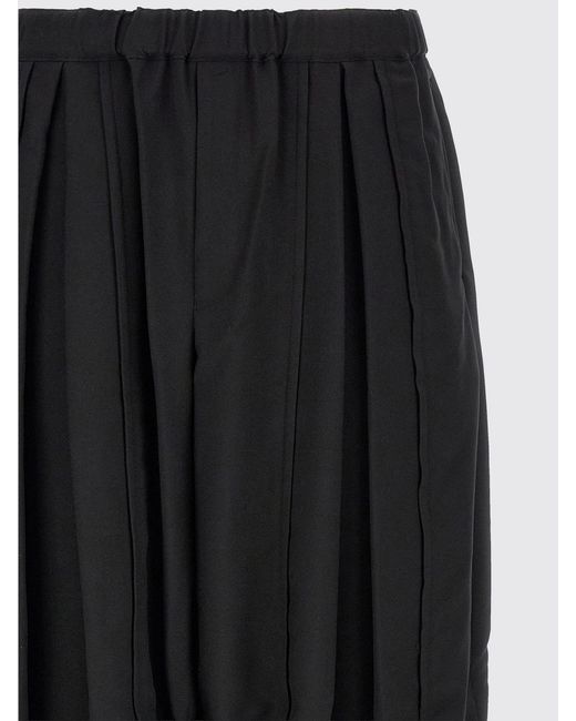 Comme des Garçons Black Comme Des GarÇ Ons Wide-Leg Jersey Trousers With Elasticated Cuffs for men