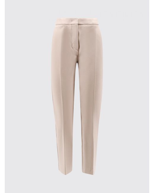 Max Mara Natural Cropped Crêpe Trousers