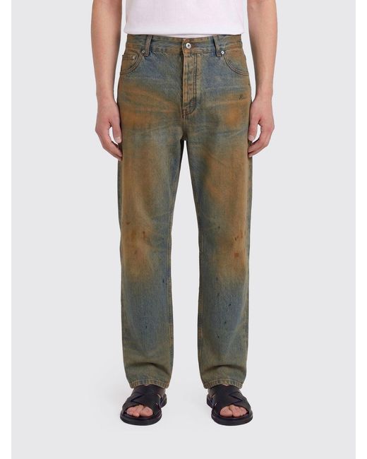 Jacquemus Green Berger De-Nîmes Used Denim Jeans for men