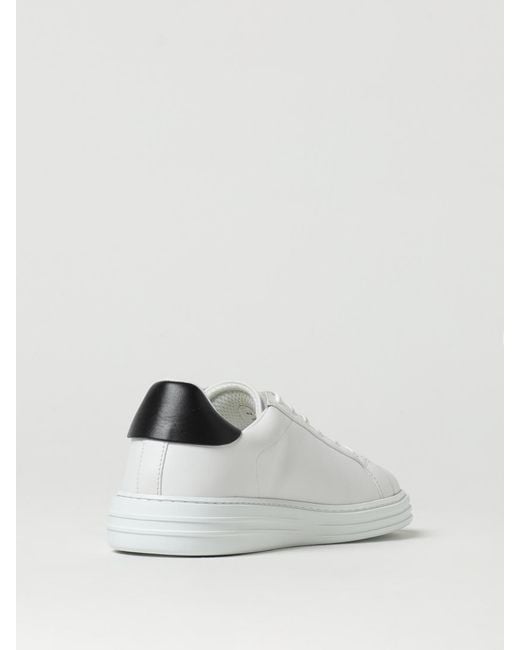 MSGM White Lowtop Leather Sneakers for men