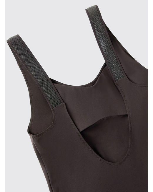 Brunello Cucinelli Black One-Piece Swimsuit