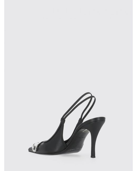 DIESEL White D-Venus Leather Slingback