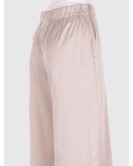 Max Mara Pink Cotton Blend Palazzo Trousers By