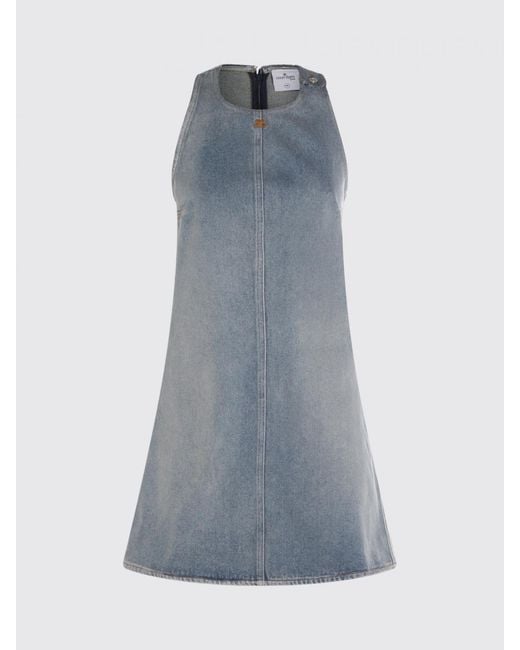 Courreges Blue CourrÈ Ges Cotton Mini Dress