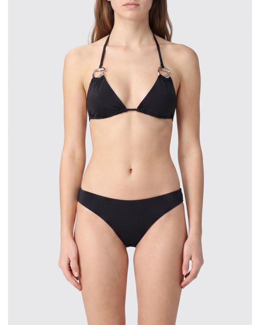 Top De Bikini De Poliamida Coperni de color Black