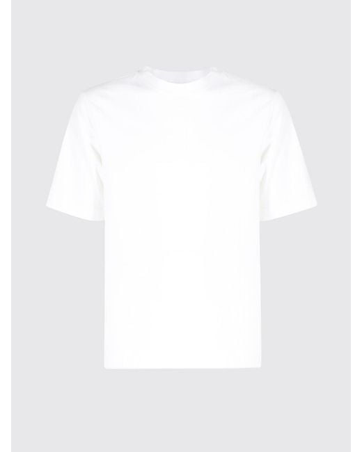 Circolo 1901 White Short-Sleeved Stretch Cotton Jersey Crewneck T-Shirt for men