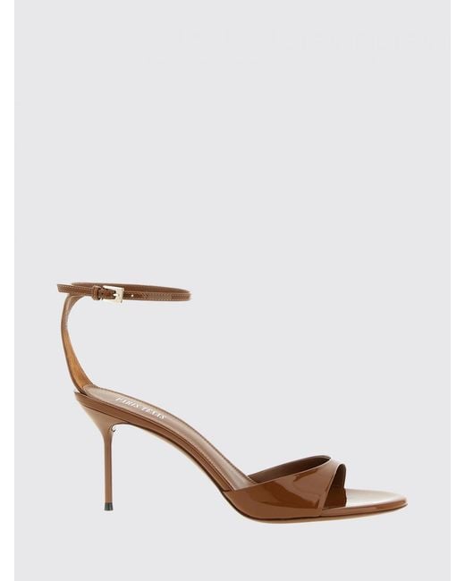 Paris Texas Brown Lidia Patent Leather Sandals