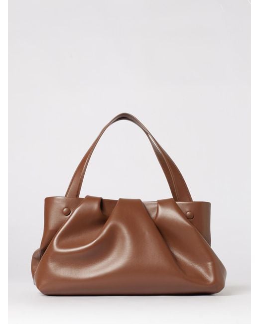 THEMOIRÈ Brown ThemoirÈ Themoiré Athena Draped Vegan Leather Bag