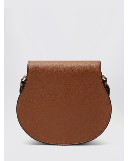 Chloé Brown ChloÉ Grained Leather Marcie Bag