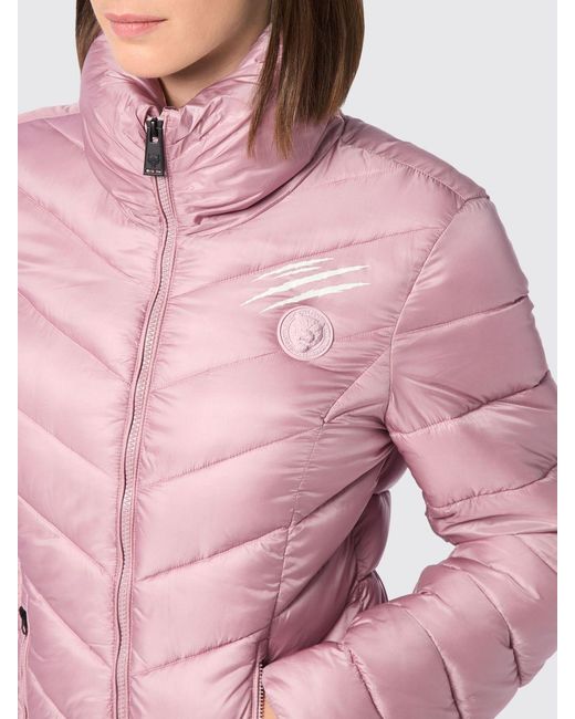Philipp Plein Pink Nylon Down Jacket