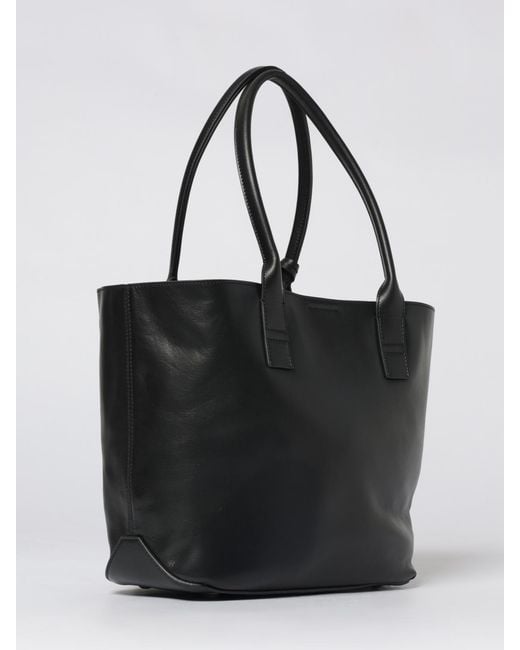 Hogan Black Script Leather Bag