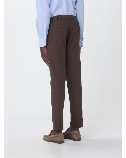 Myths Multicolor Cotton Slim Fit Trousers With Drawstring for men