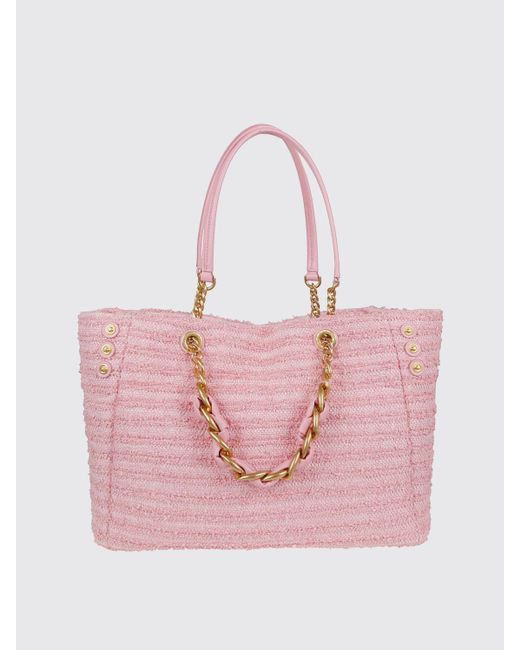 Balmain Pink Schultertasche Damen