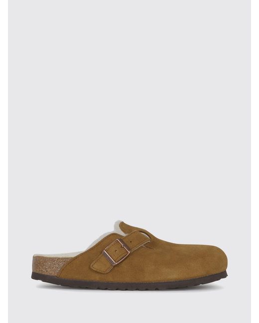 Birkenstock Brown Boston Suede Mules