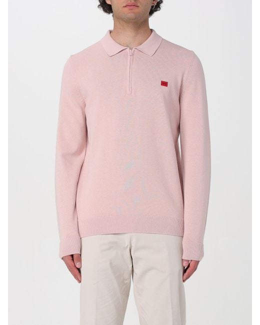 HUGO Pink Sweater for men