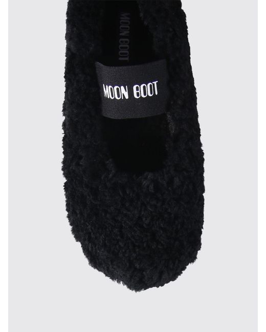 Moon Boot White Shearling Ballerina