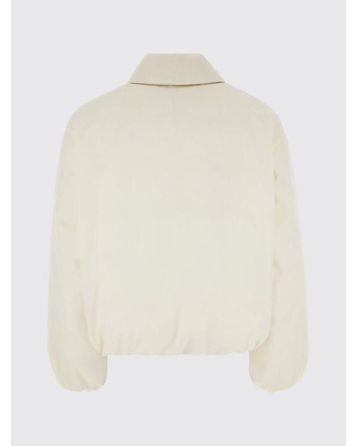 Jil Sander Natural Cropped Padded Shirt Jacket