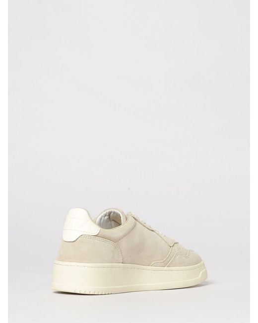 Autry Natural Medalist Low Suede Sneakers