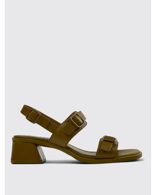 Camper Green Flat Sandals