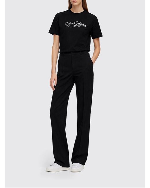 Dolce & Gabbana Black Dolce &Amp Gabbana Logo T-Shirts