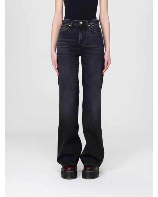7 For All Mankind Blue Straight Jeans