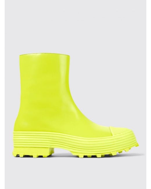 CAMPERLAB Yellow Flat Ankle Boots