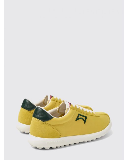 Camper Yellow Pelotas Xlf Recycled Fabric And Leather Sneakers