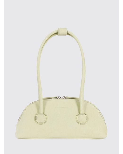 MARGE SHERWOOD White Hammered Leather Bessette Bag
