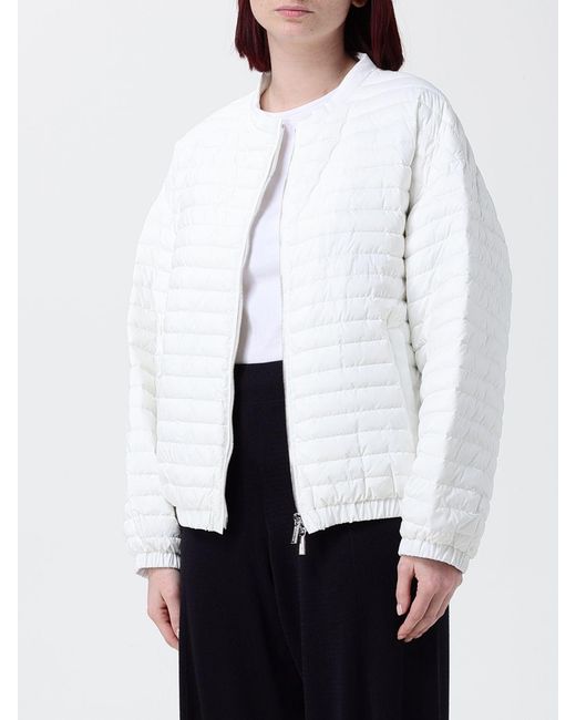 Moorer White Elvira-S3 Quilted Nylon Down Jacket