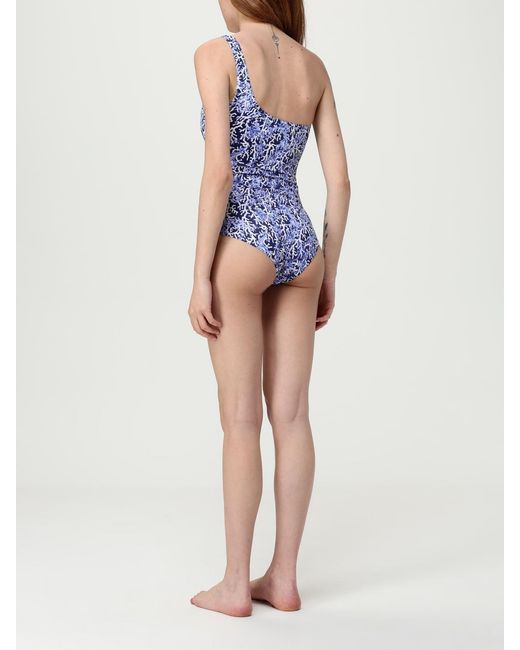 Kampos Blue Patterned One-Piece Swimsuit