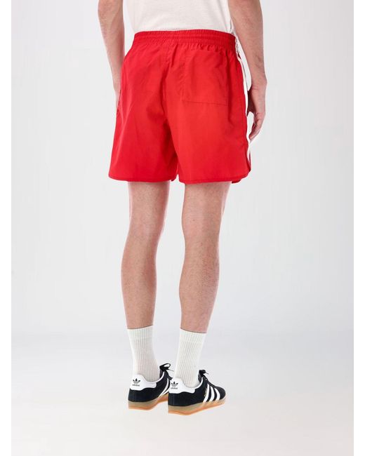 Adidas Originals Red Three Stripes Sprinter Short for men