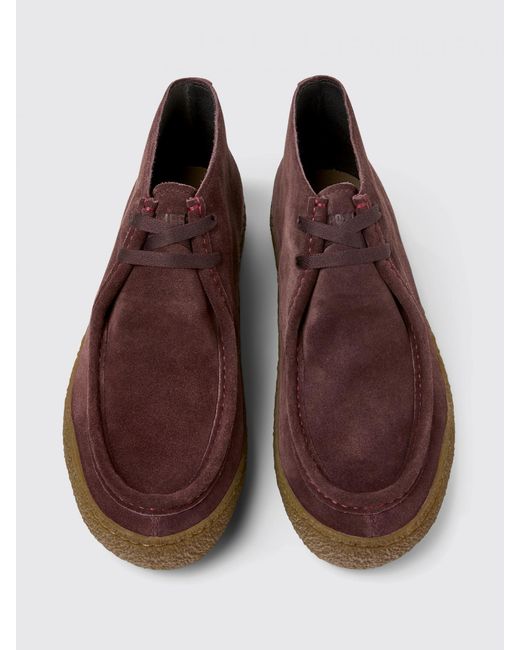 Camper Brown Peu Terreno Nubuck Desert Boots for men