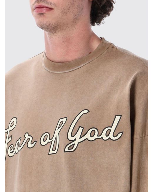 Fear Of God Natural T-Shirt for men