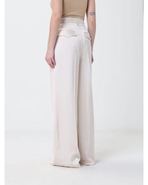 SIMONA CORSELLINI Pink Satin Palazzo Trousers