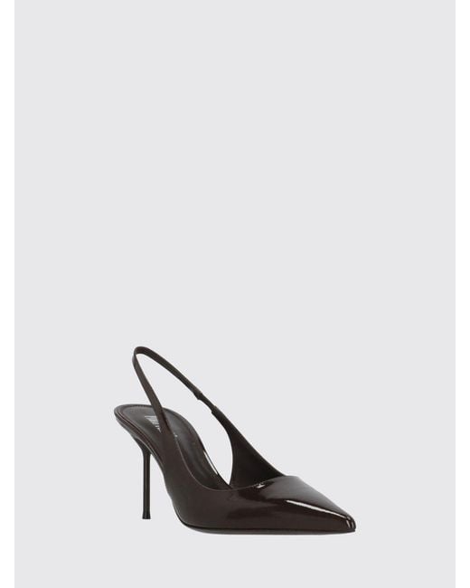 Paris Texas Brown Lidia Patent Leather Slingback Pumps