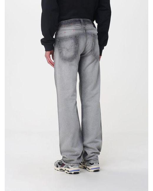 DIESEL Gray D-Macro Cotton Denim Jeans for men