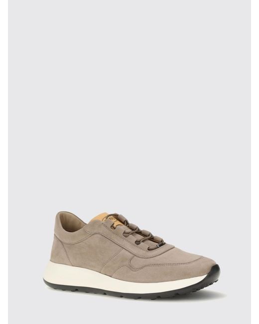 Tod's Natural Dot Suede Calfskin Slip-On Sneakers With Elastic Laces for men