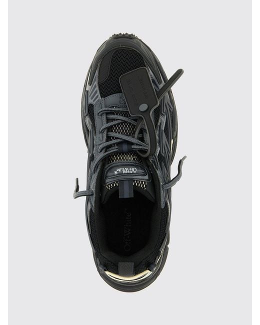 Off-White c/o Virgil Abloh Black Be Right Back Low-Top Mesh And Rubber Sneakers With Lug Sole for men