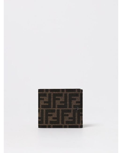 Fendi White Bifold Ff Wallet for men