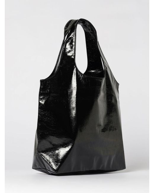 A.P.C. Black Ninon Vinyl Shoulder Bag