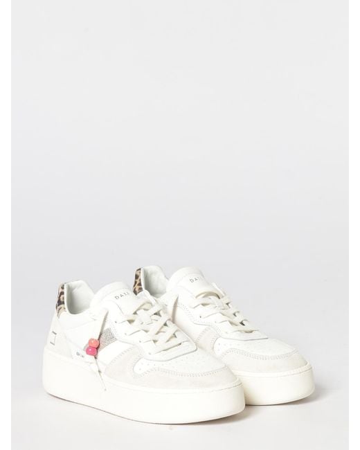 Date Natural Platform Sneakers