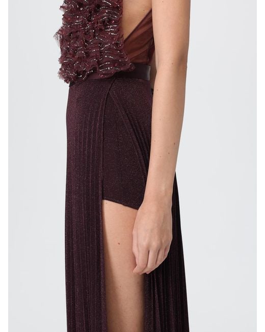 Elisabetta Franchi Purple Dress