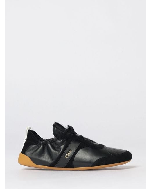 Chloé White Chlo&Eacute Kick Leather Sneakers