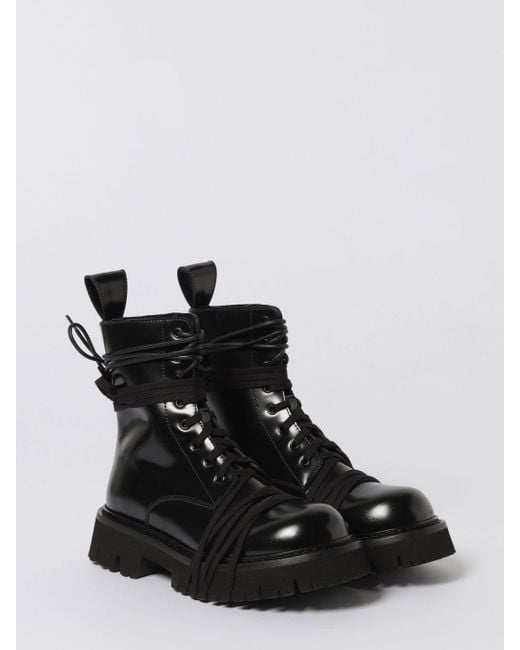Karl Lagerfeld Black Flat Ankle Boots